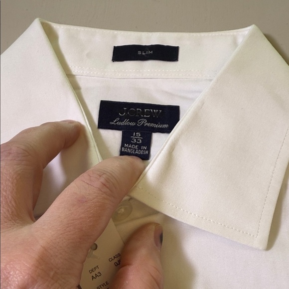 J. Crew Ludlow Premium fine cotton dress shirt Size 15/33 - Picture 8 of 9